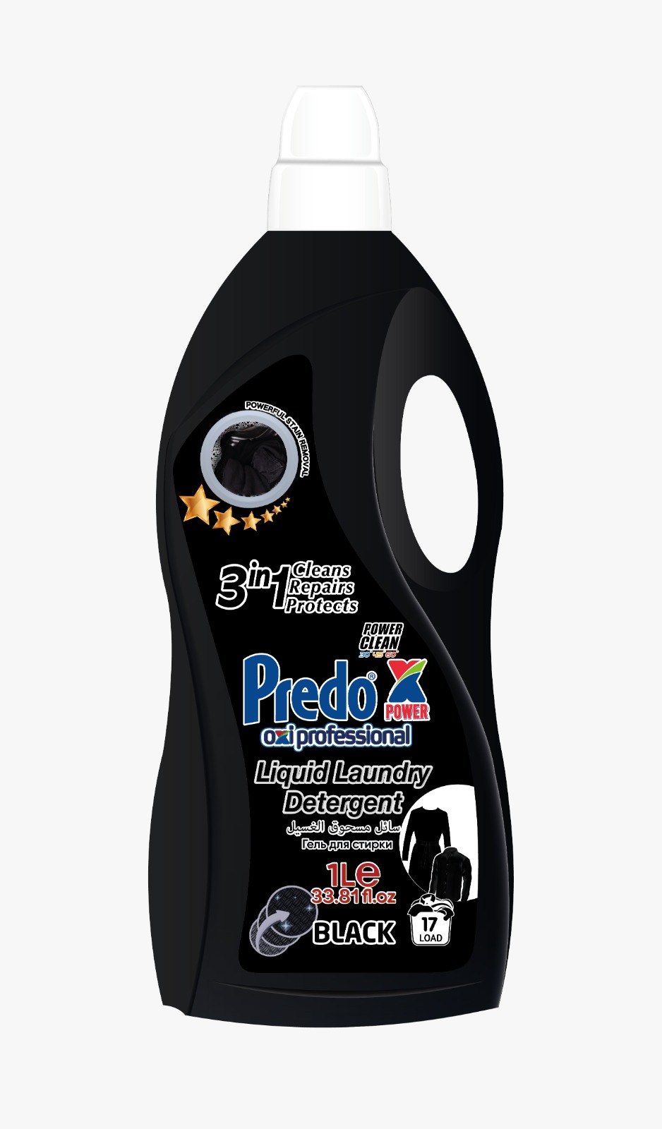 Predo Power Oxi Professional Żel do Prania Czarnego 1L