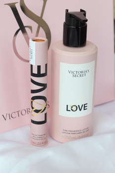 Подарунковий набір VS Роликовий парфум Love 7 мл + парфумований лосьйон Love 250 мл