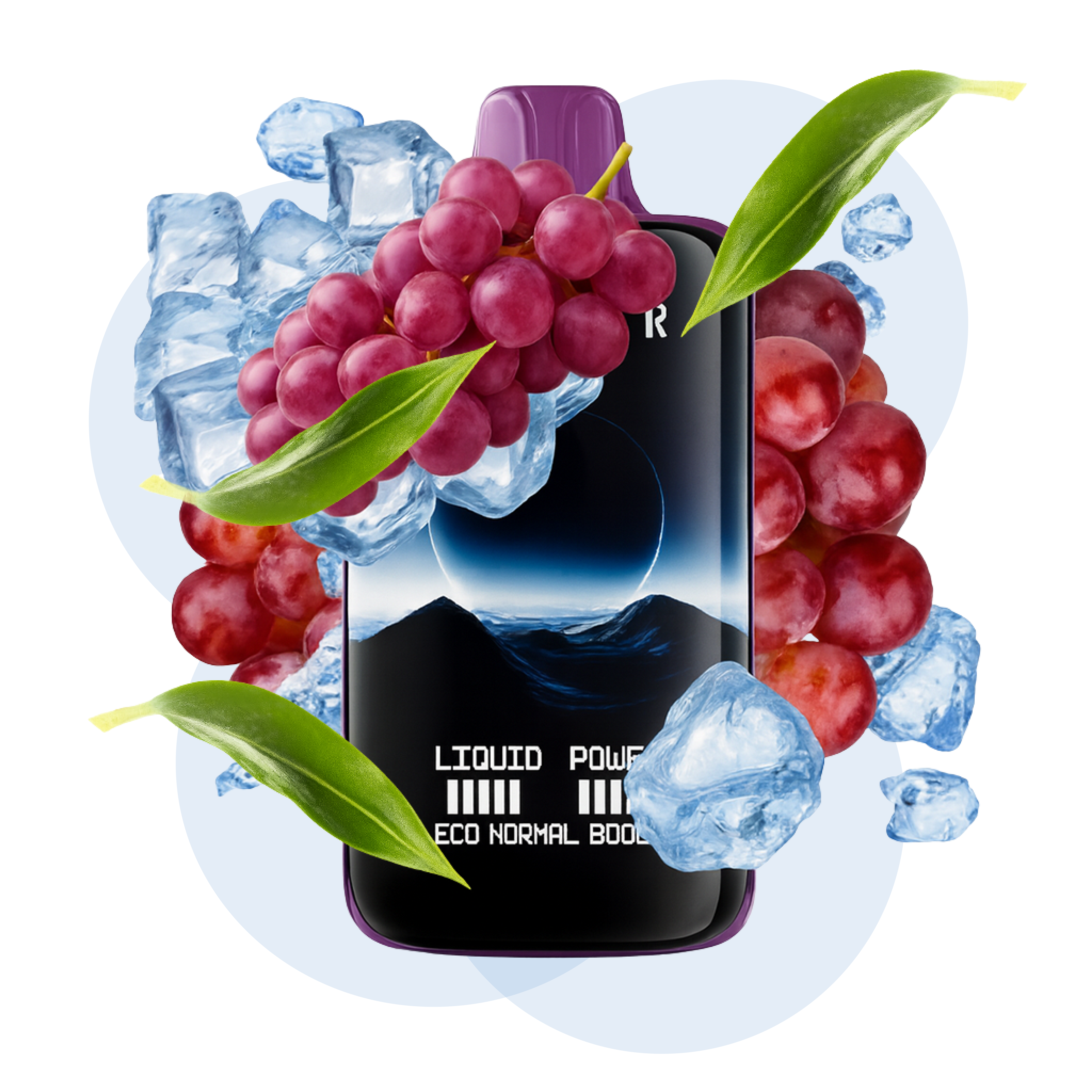 Ельф Moon Night 40000 Grape Ice ( Виноград Лід )
