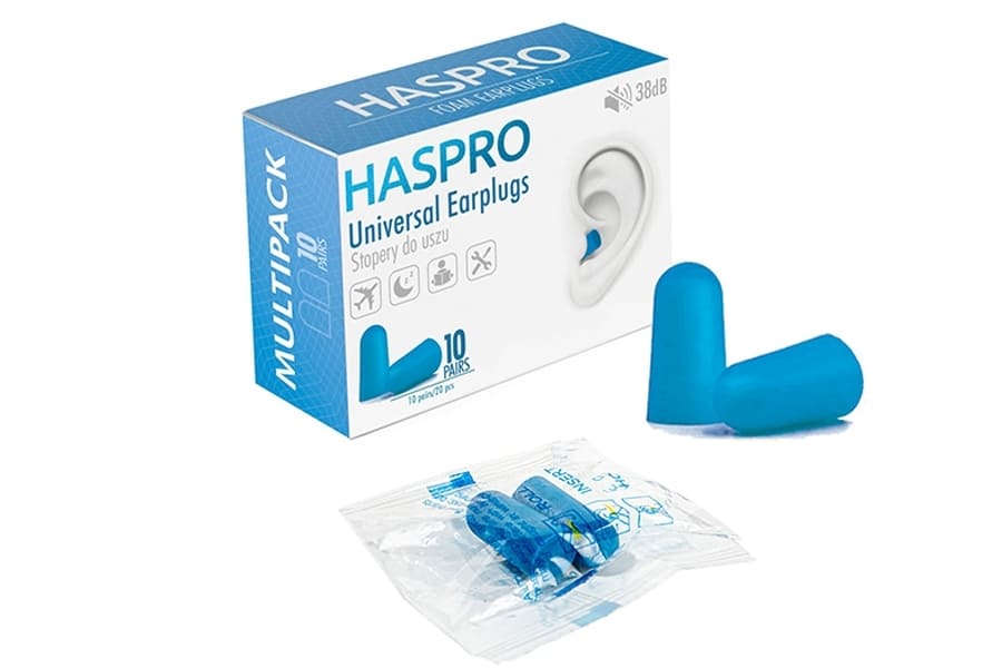 Пінні беруші для сну Haspro Multipack 10 пар синього кольору