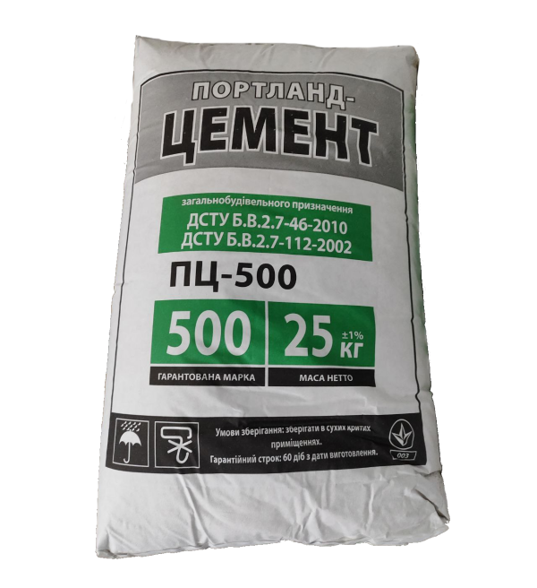 Цемент ПЦ ІІ/А-Ш-500 Івано-Франківськ (25 кг)