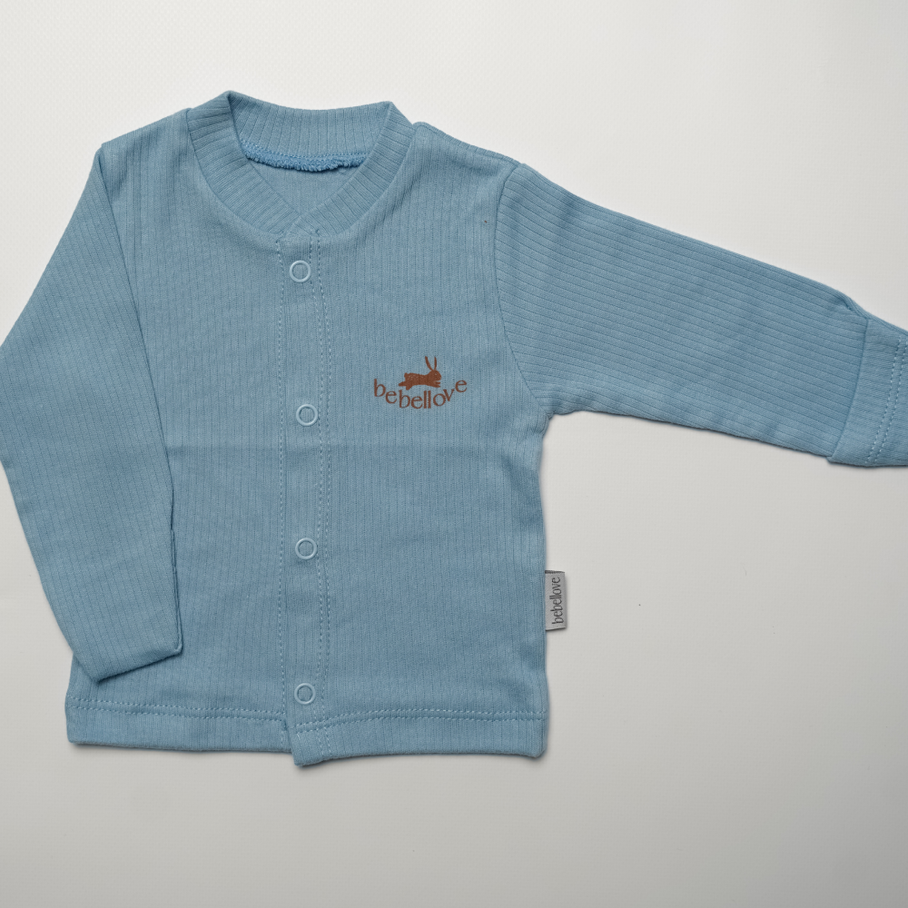 Кофтинка в пологовий 56-62 (0-3м.), голубий