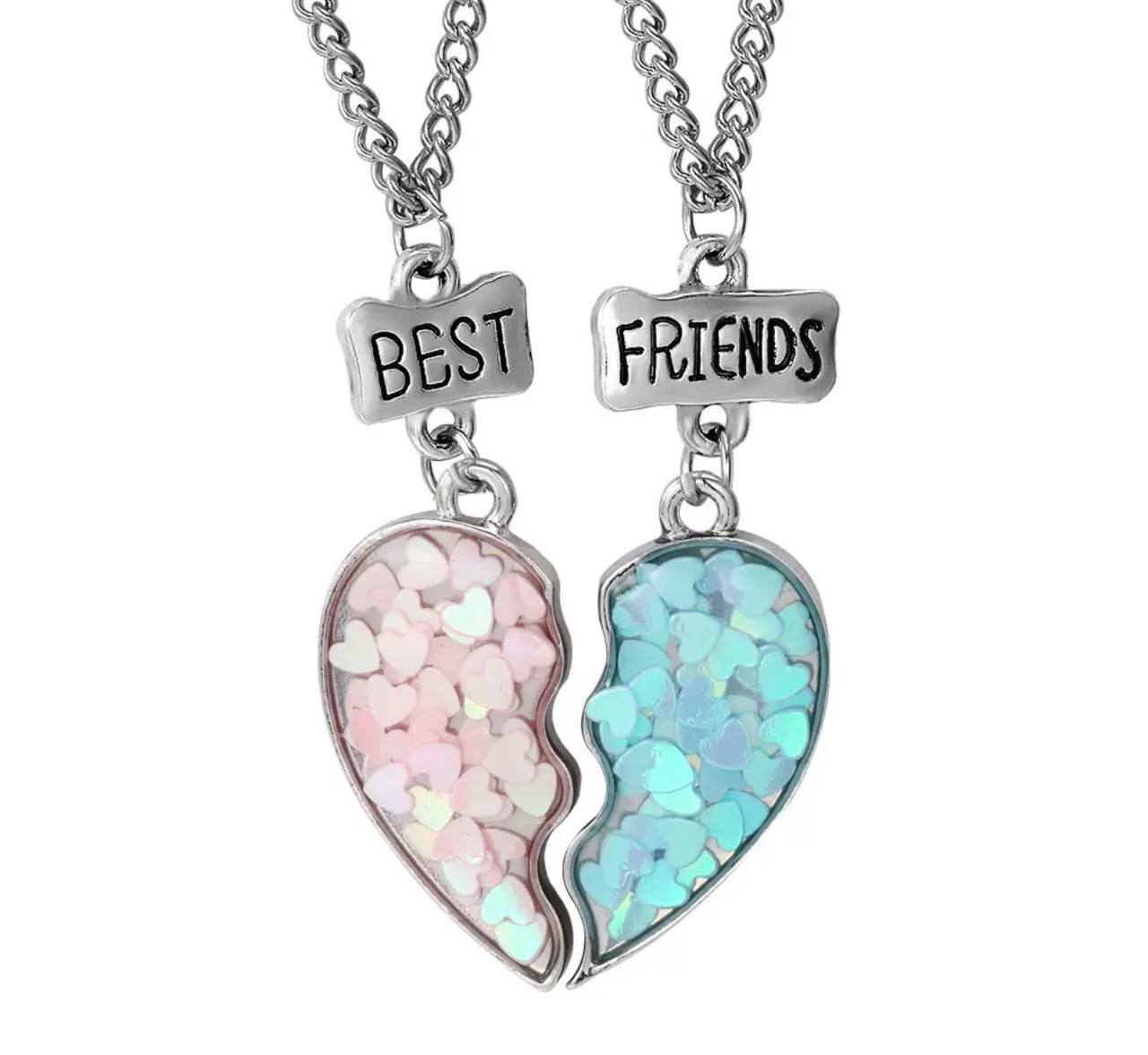 Парні кулони для найкращих друзів Best Friends, парні кулони на магніті