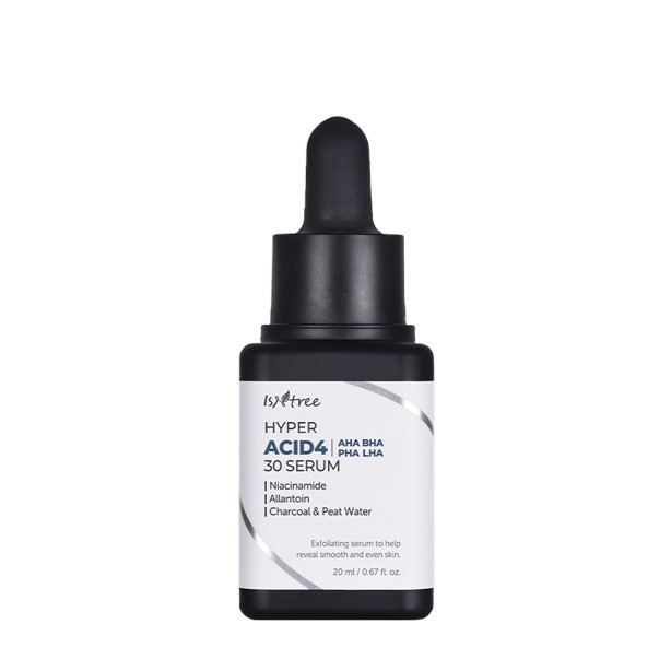 Сироватка-пілінг змивна на основі кислотами Isntree Hyper Acid4 AHA BHA PHA LHA 30 Serum 20 ml