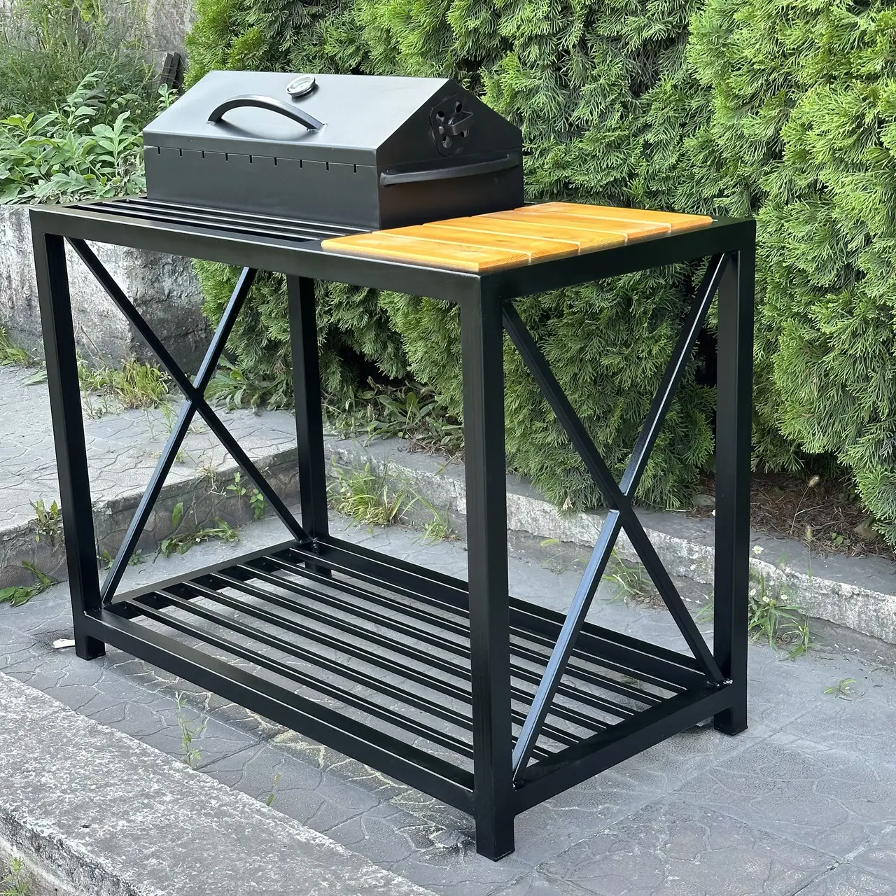 Мангал-барбекю ТОР на 9 шампурів 4мм в стилі Loft