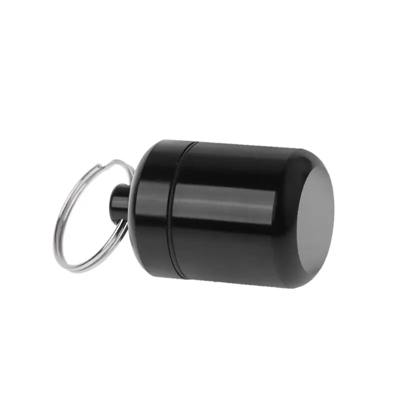 Металевий футляр для зберігання та транспортування берушів в чорному кольорі