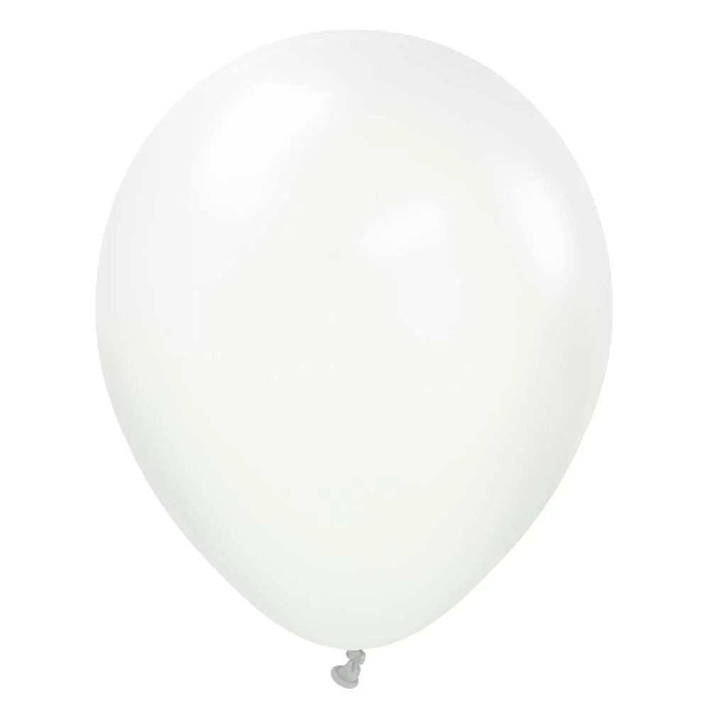 White Latex Helium Balloons