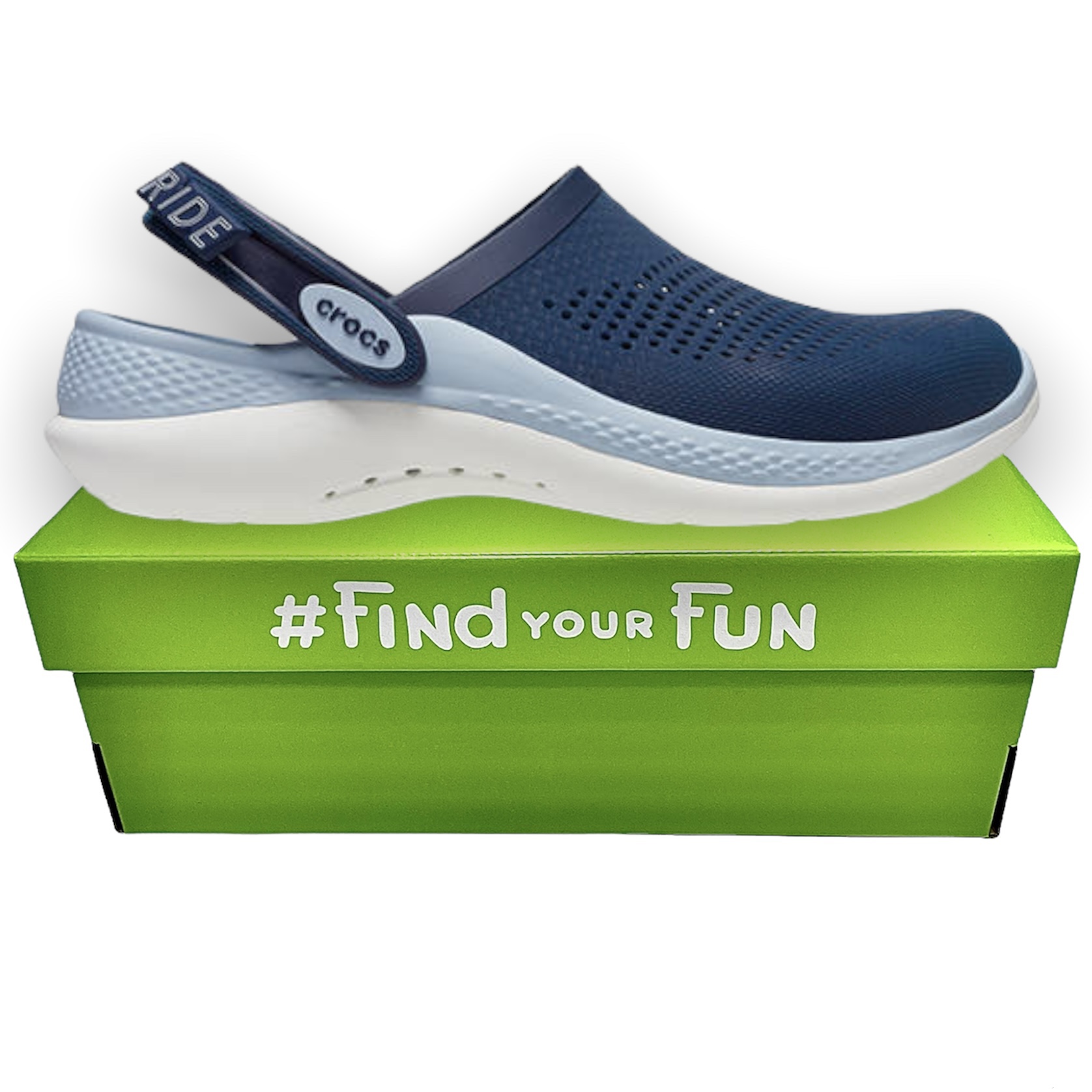 Crocs Literide 360 Clog Navy / Blue Grey Сабо Крокси чоловічі / жіночі темно-сині