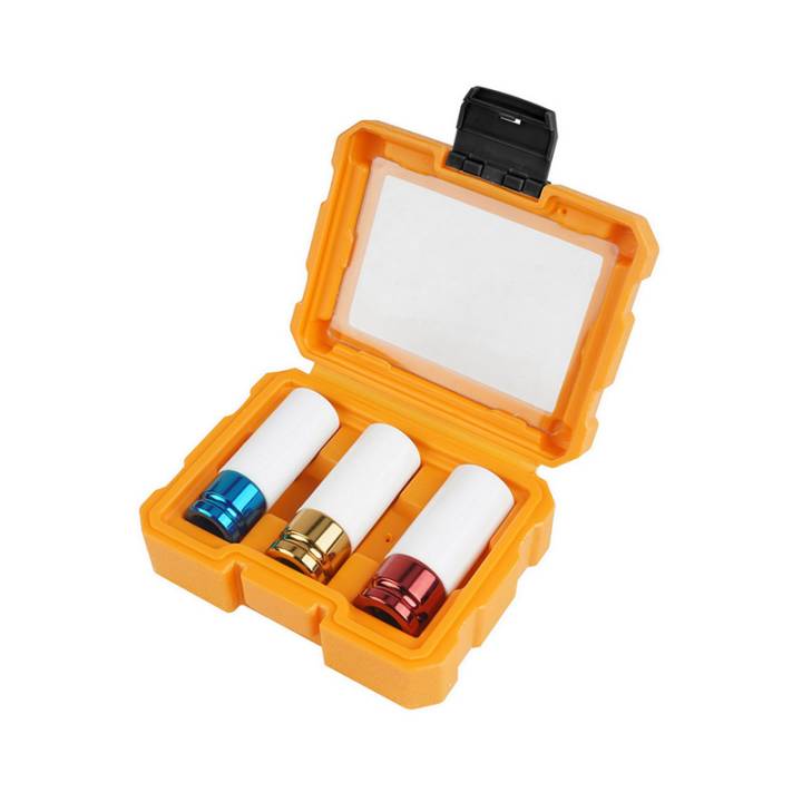 Комплект ударних торцевих головок 17-19-21мм до легкосплавних дисків ПРОФІ Толсен