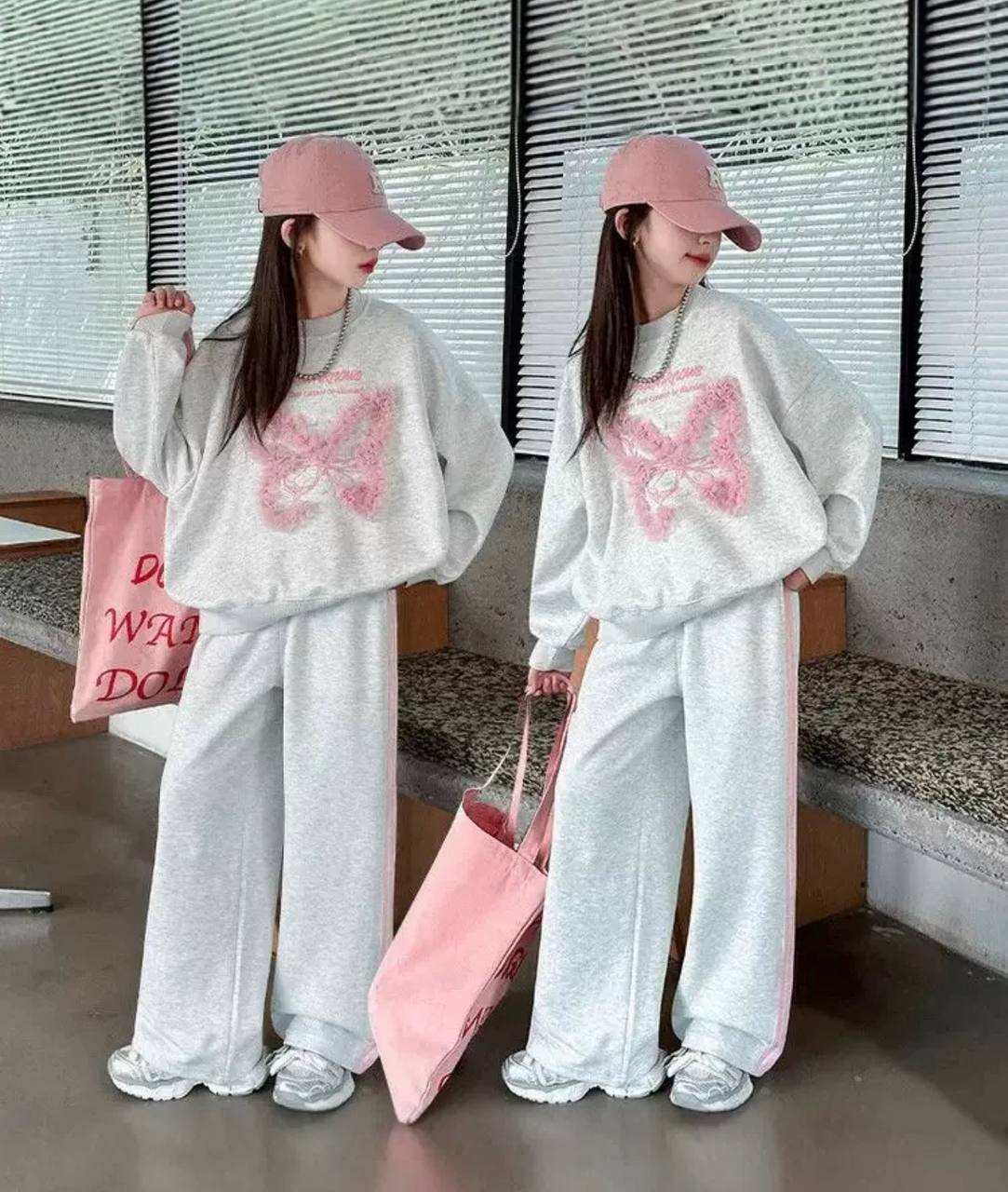 Стильний спортивний костюм для дівчинки з метеликом