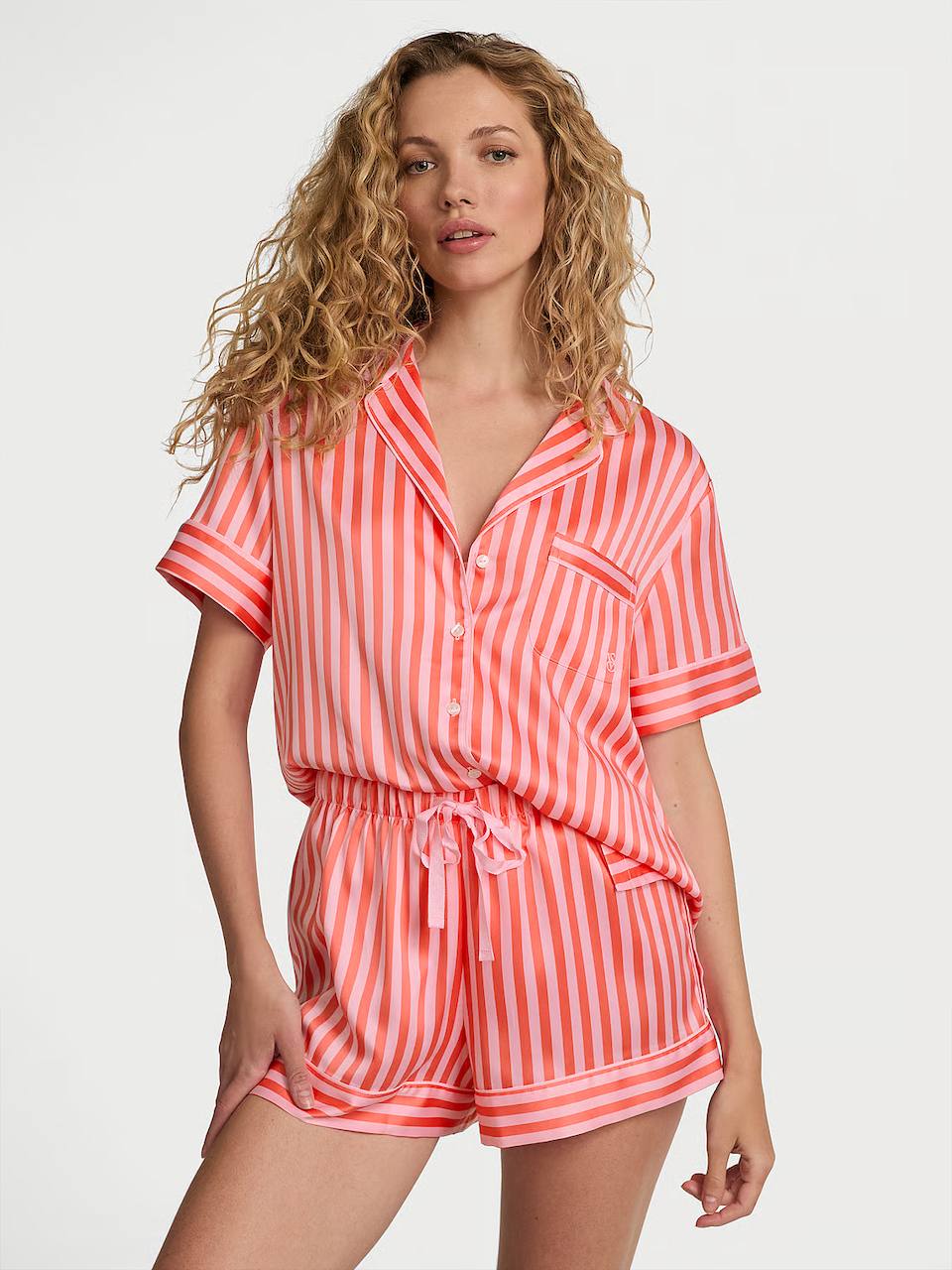 Піжама сатинова шортами SATIN SHORT PYJAMA SET