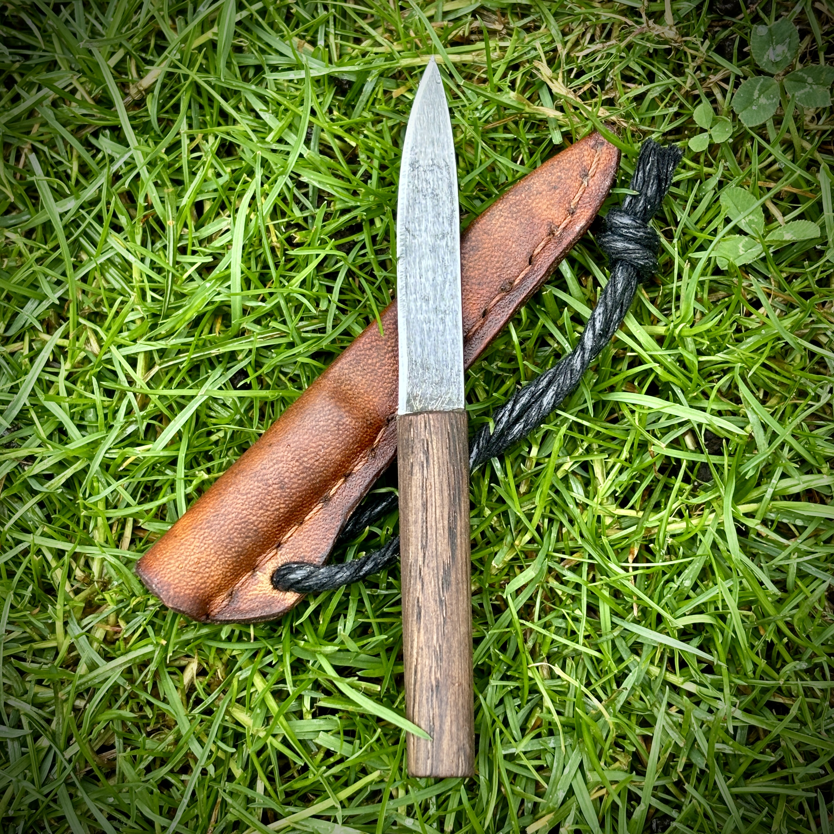 Ніж малий руків'я морений дуб