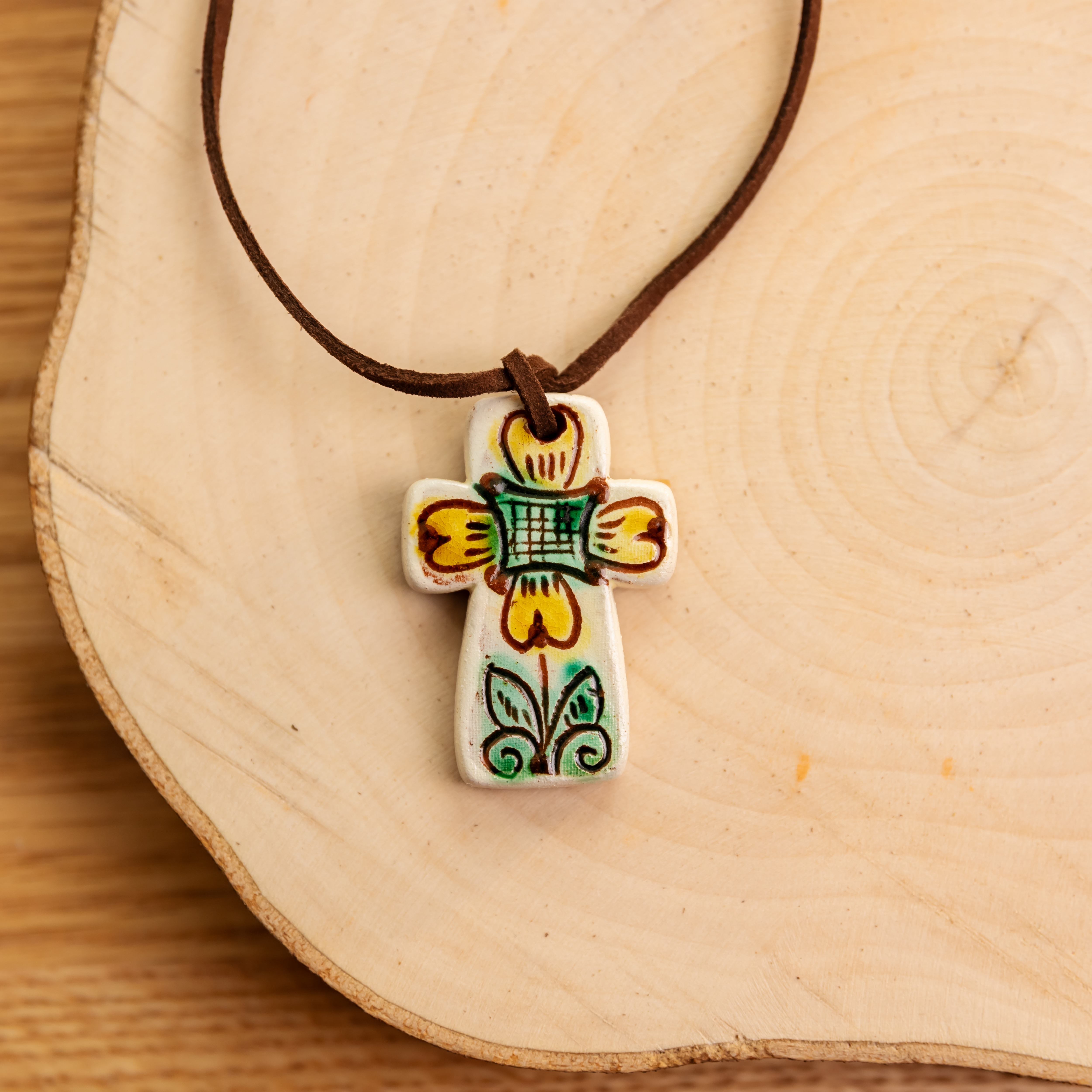 Керамічна підвіска "Косівська", 4,5*3 см