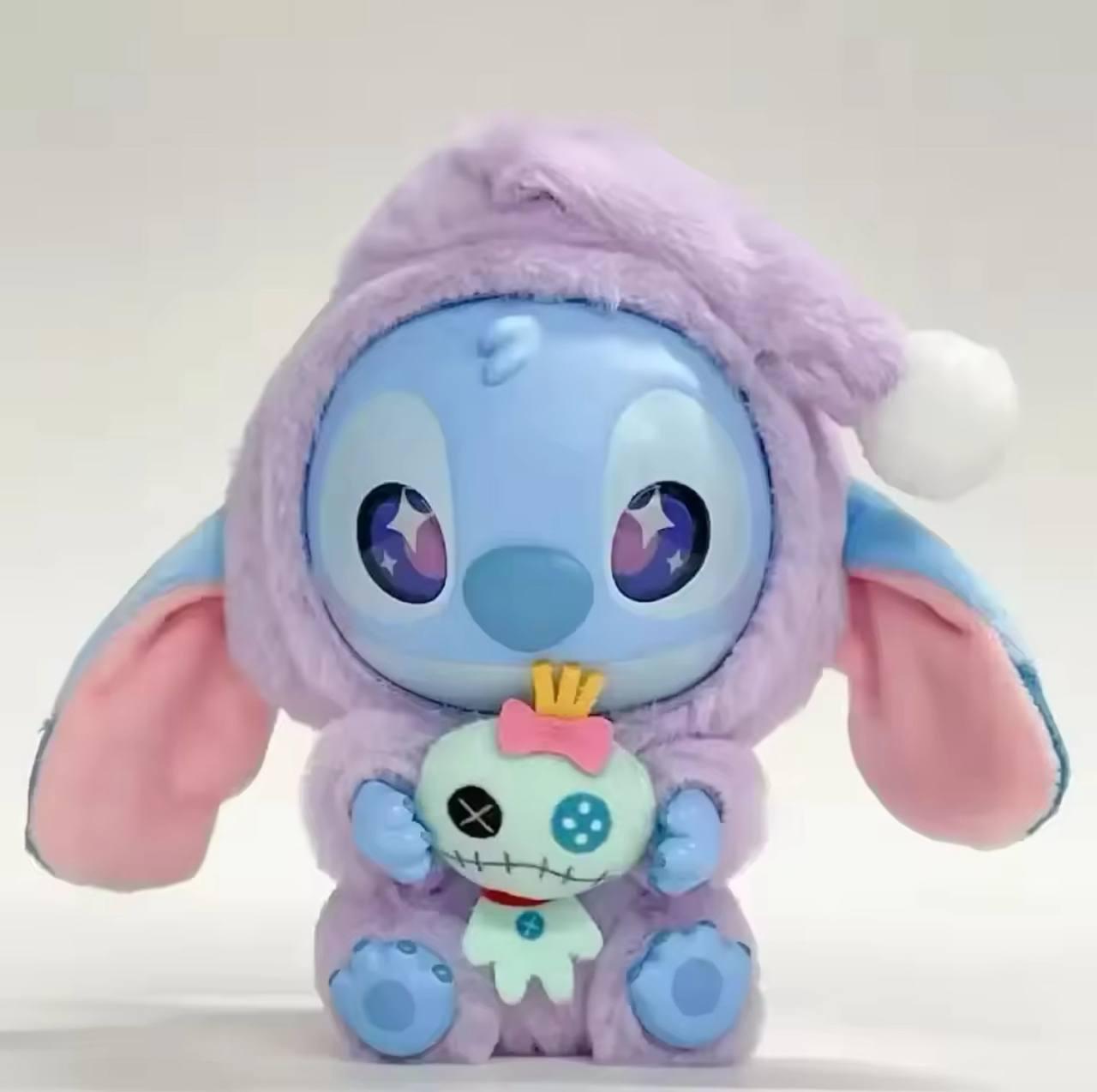 Дитяча м'яка іграшка сюрприз Лабубу Ліло та Стіч Labubu Lilo & Stitch плюшева, брелок для ключів сумки P07