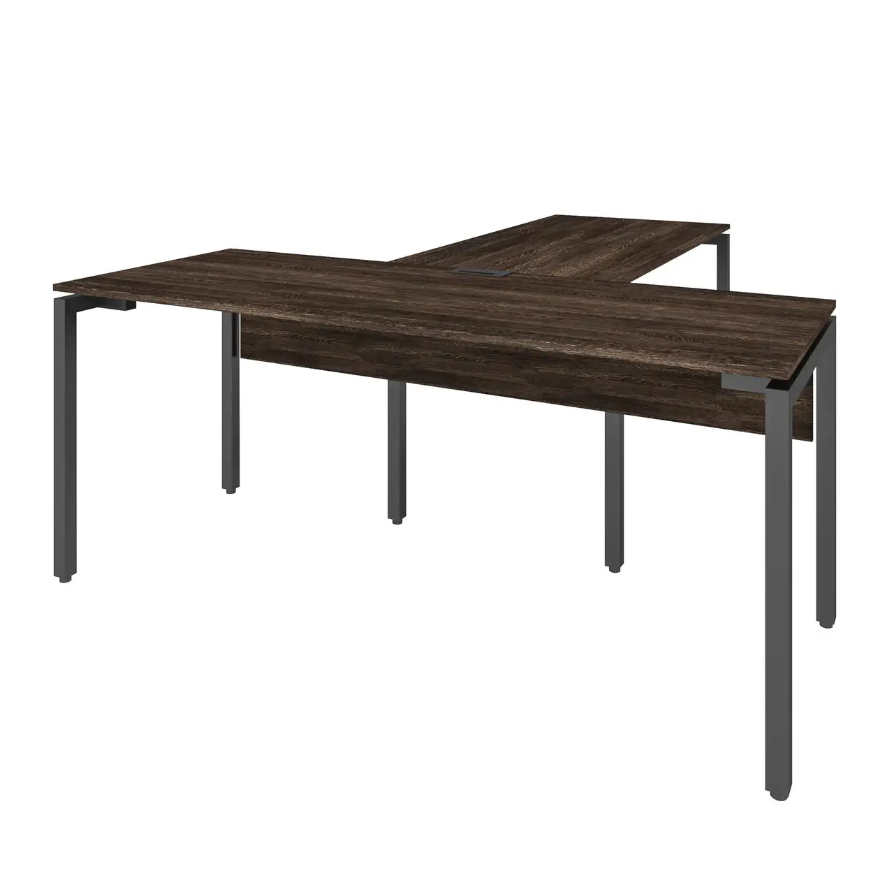 Стіл керівника з приставкою KPB A, кабінет керівника, стіл керівника з брифінгом 1800/700/750+1350/700/750 мм.