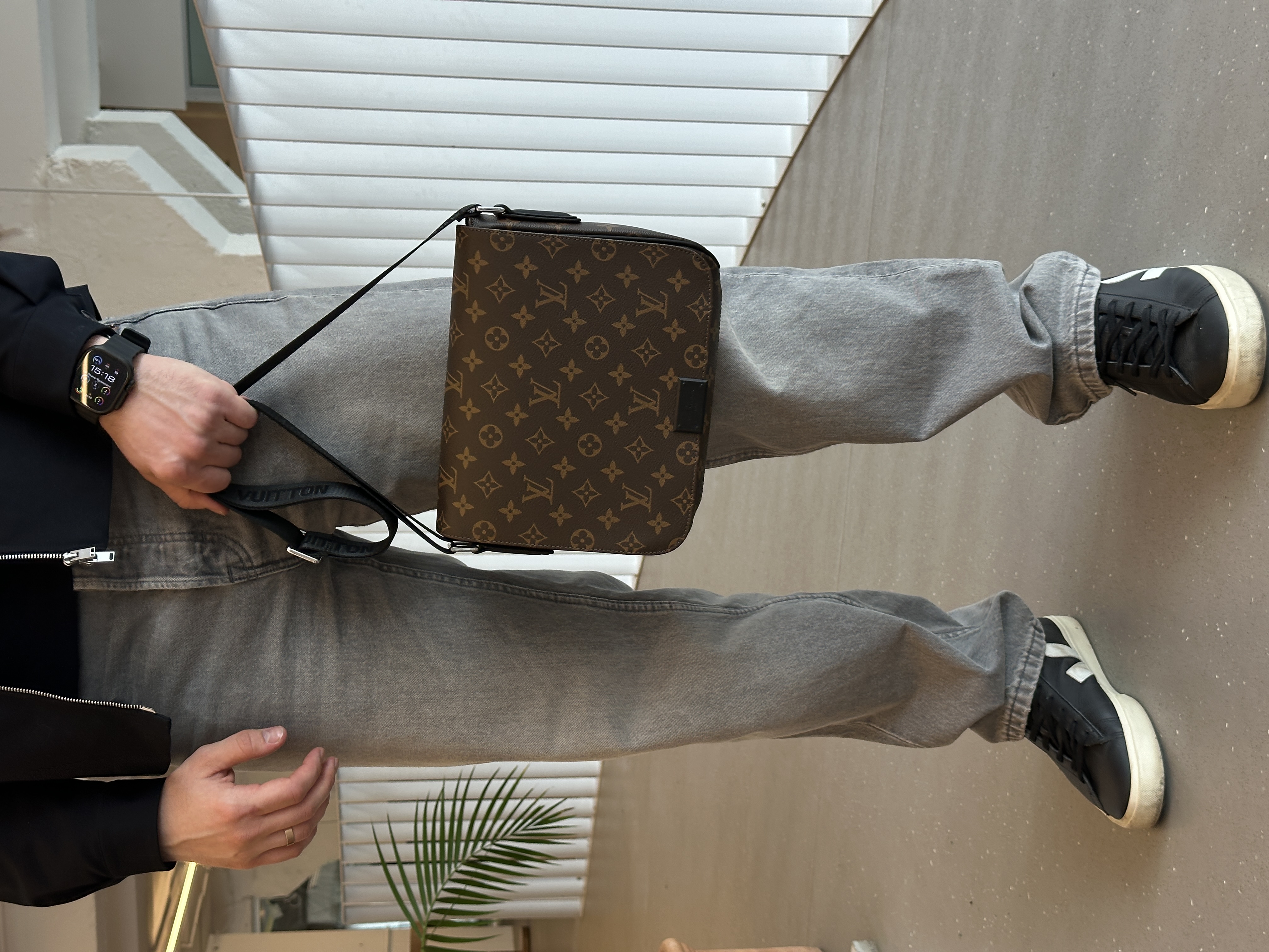 Louis Vuitton District PM Monogram Macassar Canvas Brown