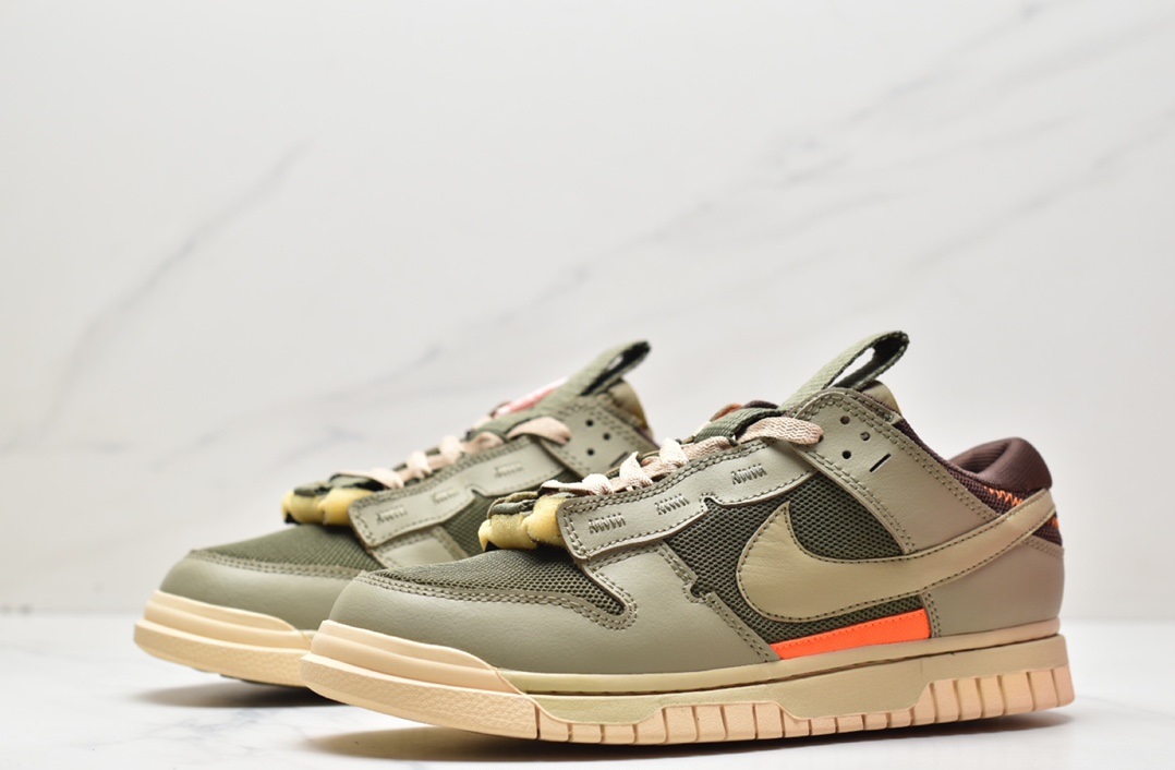 Off-White x Futura x Nike SB DunkPine Green OW DV0821-100