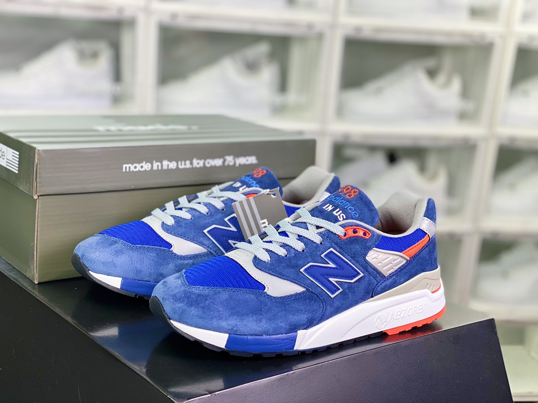 New Balance Made in USA blue gray and white M998GB