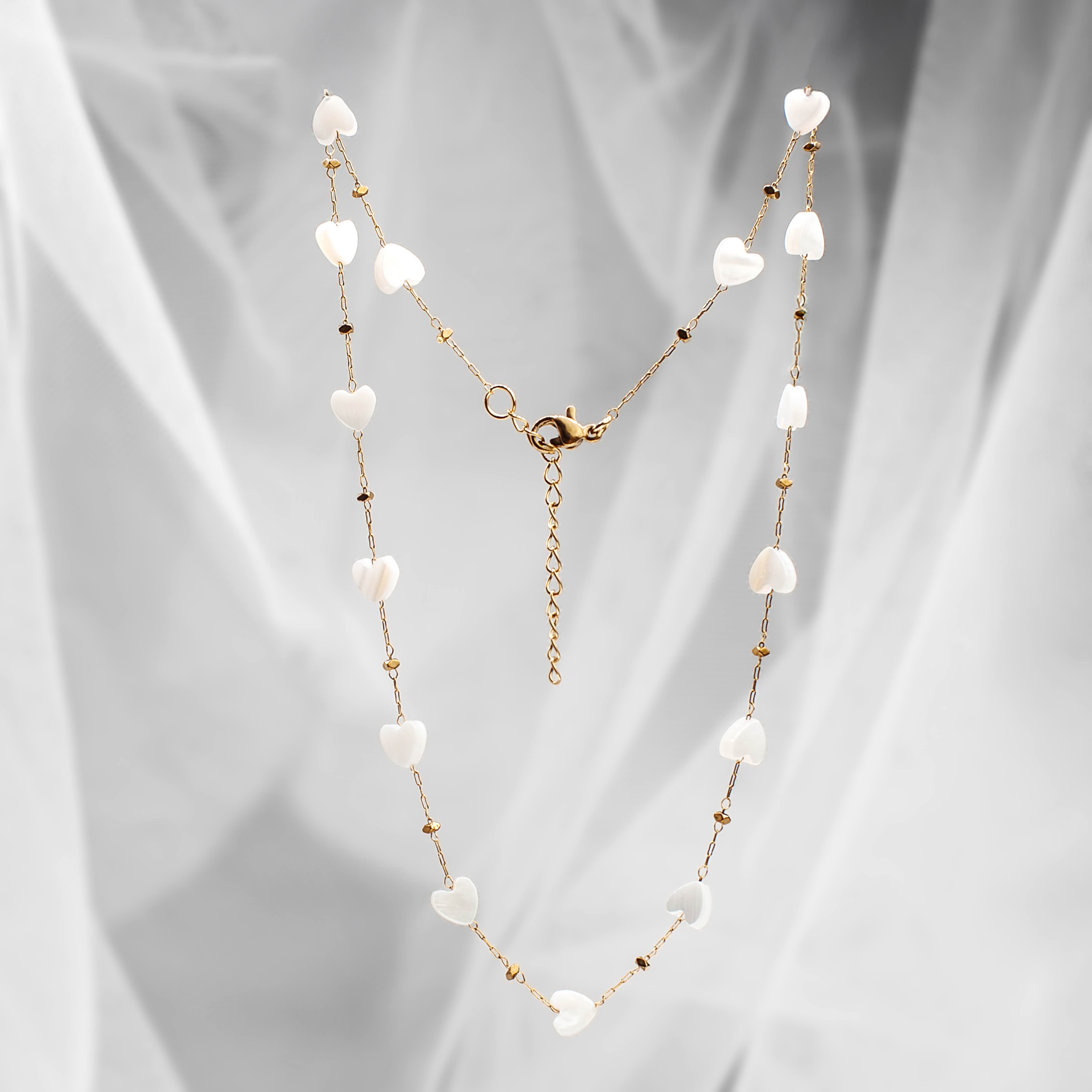 Mother-of-Pearl Heart Necklace