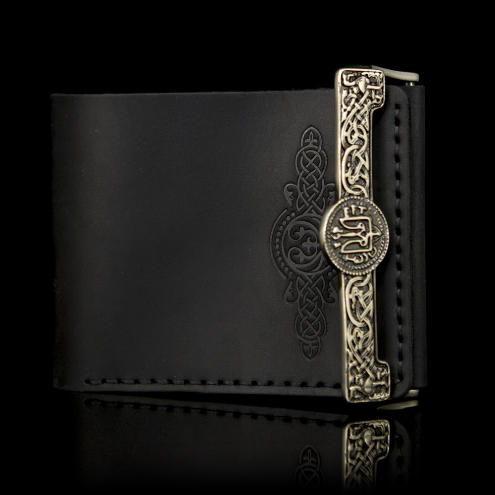 Handmade "Hryvna" Leather Wallet – Crafted in Ukraine