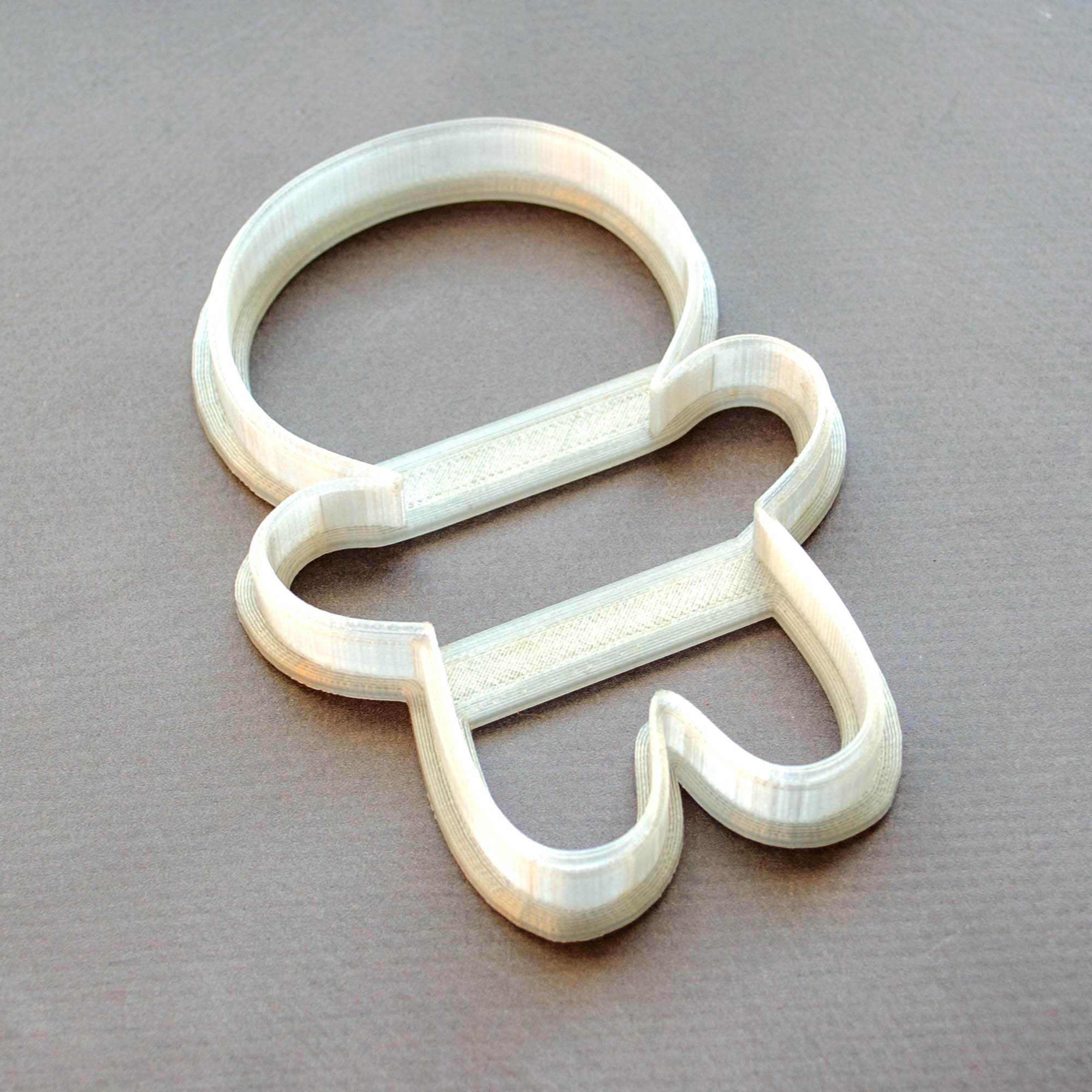 Пластикова вирубка (форма, каттер) для пряників і печива Пряничний чоловічок, 11х8 см