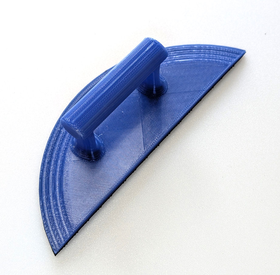 Терка шліфувальна WIZMAN з липучкою "півмісяць", мала, 140 мм*50 мм