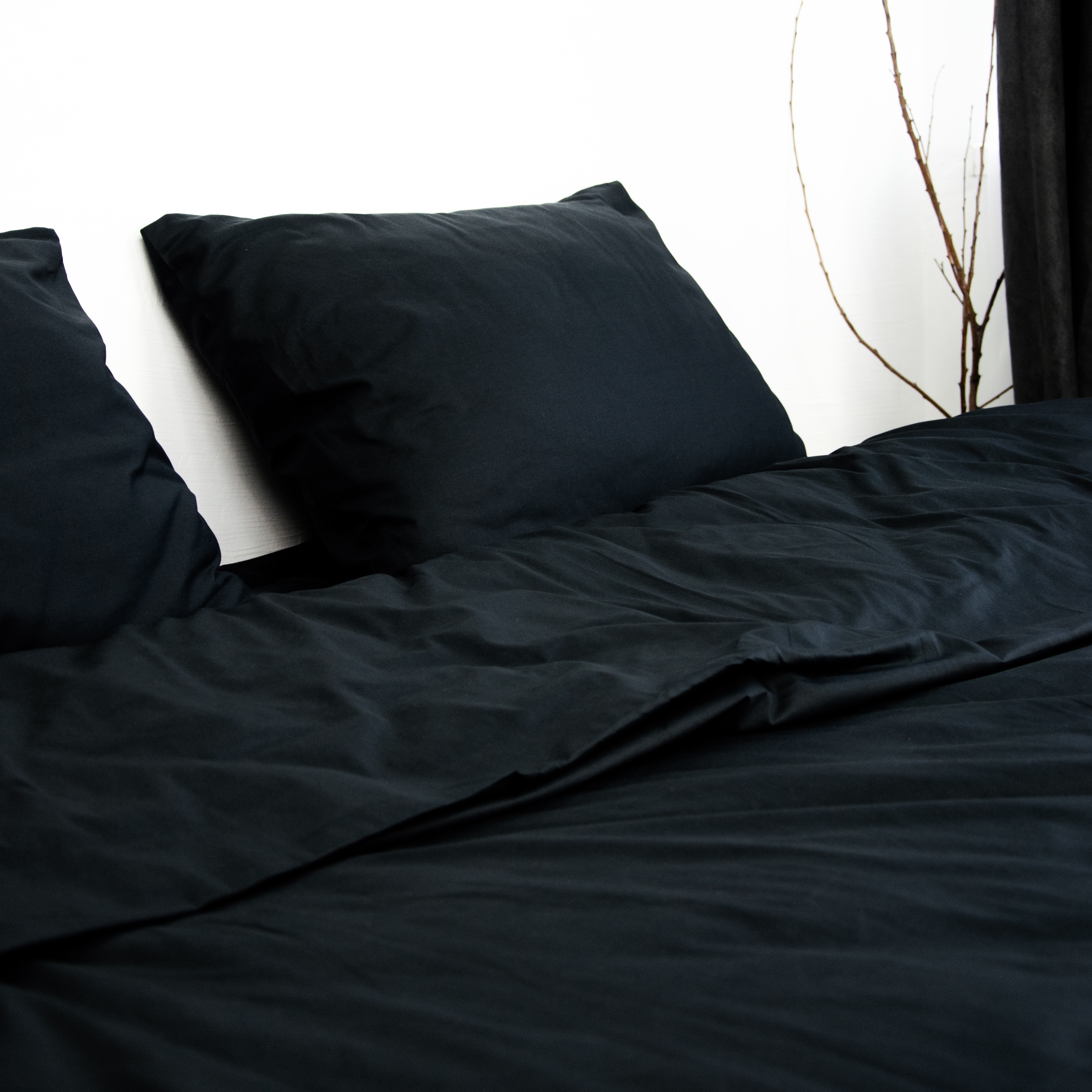 Постільний комплект Сатин Чорний
