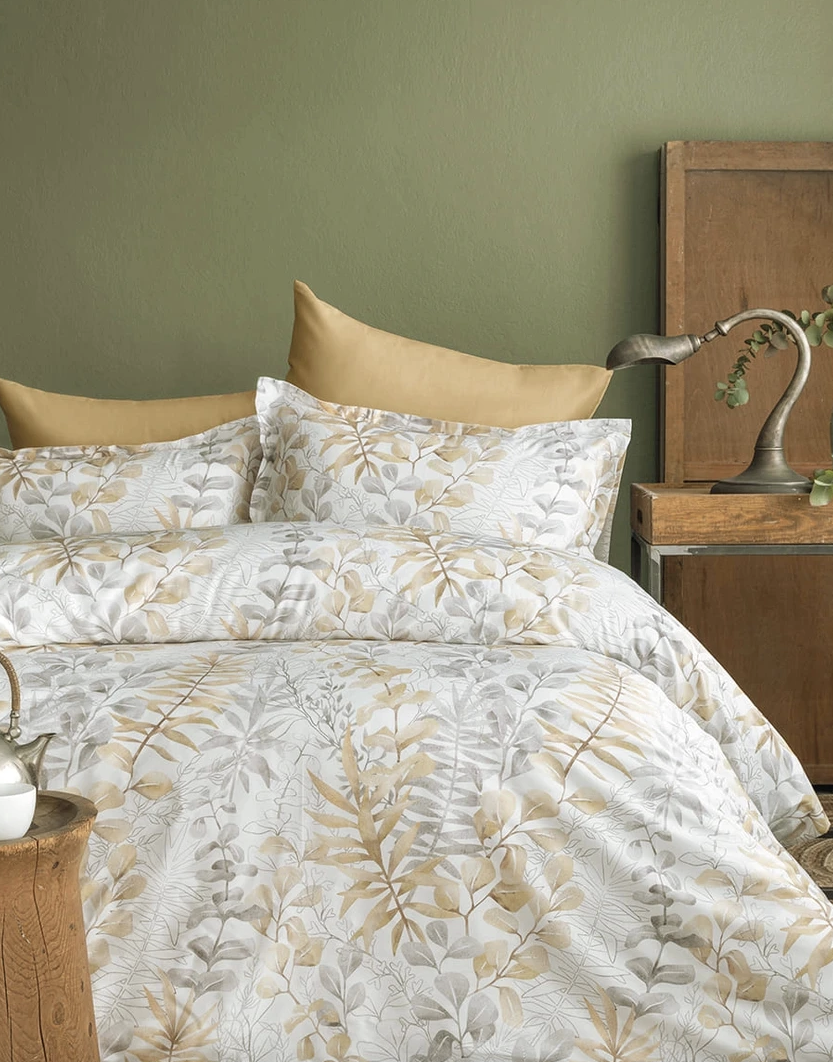 Комплект постільної білизни Issimo Home Occale Beige — сімейний