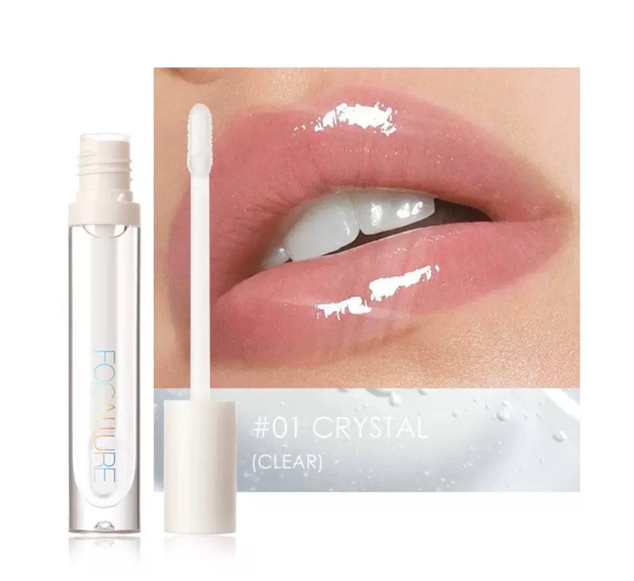 Блиск для губ Focallure Plumpmax High Shine Lip Glow у відтінку #01 CRYS (Clear)