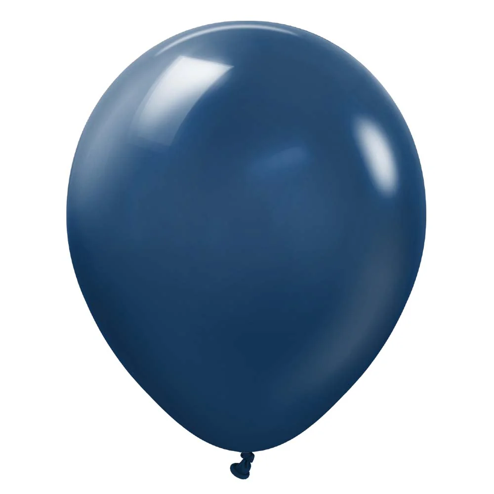 Navy blue latex helium balloon