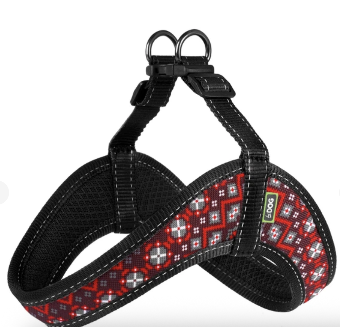 HiDog Comfort Нейлонова шлея "Вишиванка" для собак