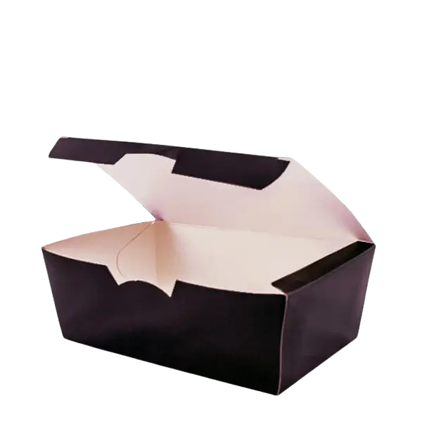 Коробка паперова для нагетсів ЧОРНА 165х105х58 мм, 25 шт