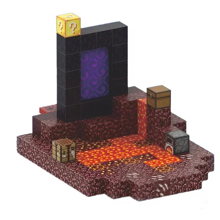 Пекельний Портал 128 дет. | Дитячій магнітний конструктор в стилі Minecraft