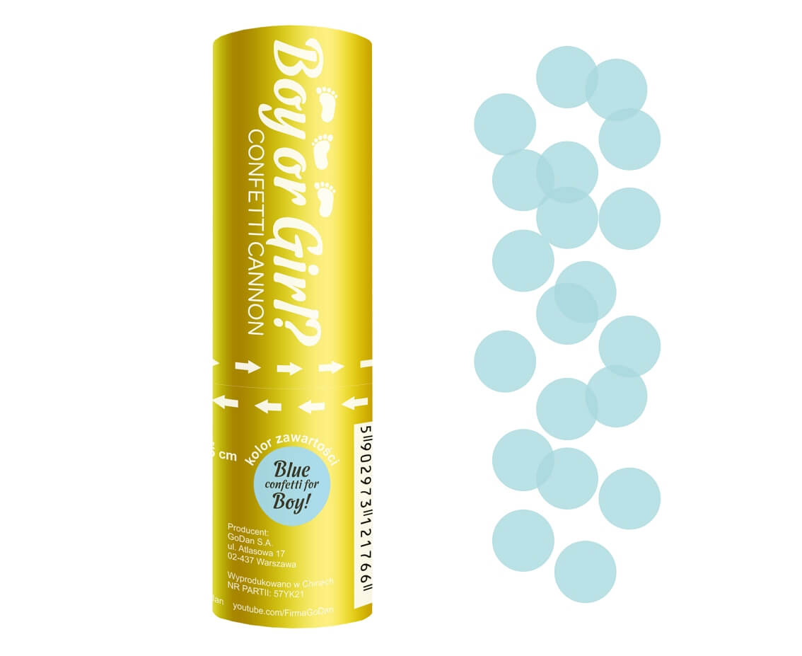 Хлопавка Boy or Girl? блакитна 15см