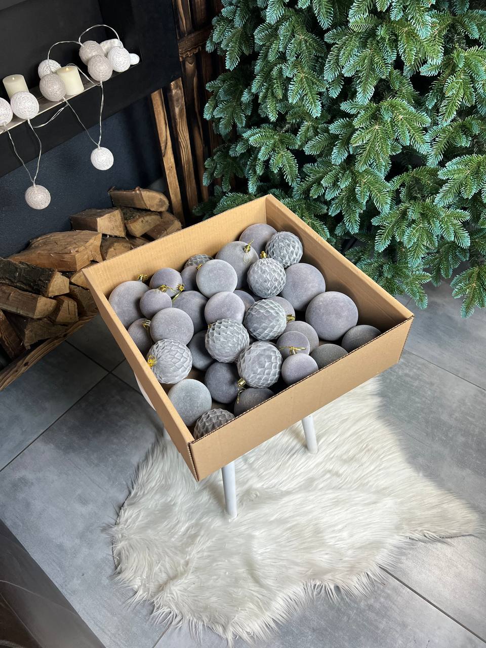 Подарунковий набір «Оксамит» - СІРИЙ 🩶