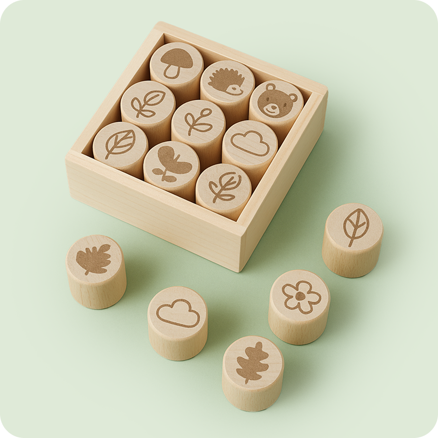 Wooden Stamp Set