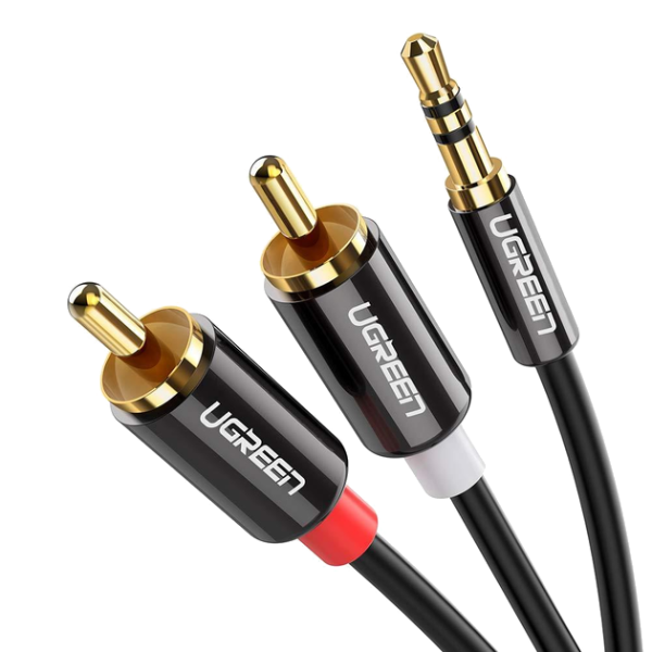 Аудіо кабель UGREEN AV116 3.5 мм Jack – 2RCA, Black