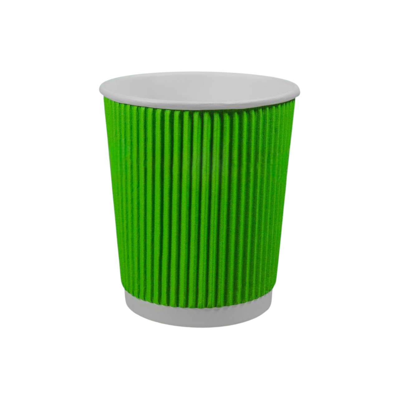 Стакан гофрований 250 мл (зелений), КР-79, 25 шт