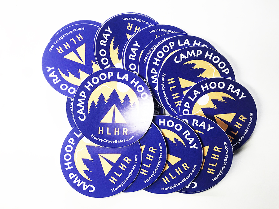 8.  Camp HLHR 3" Sticker