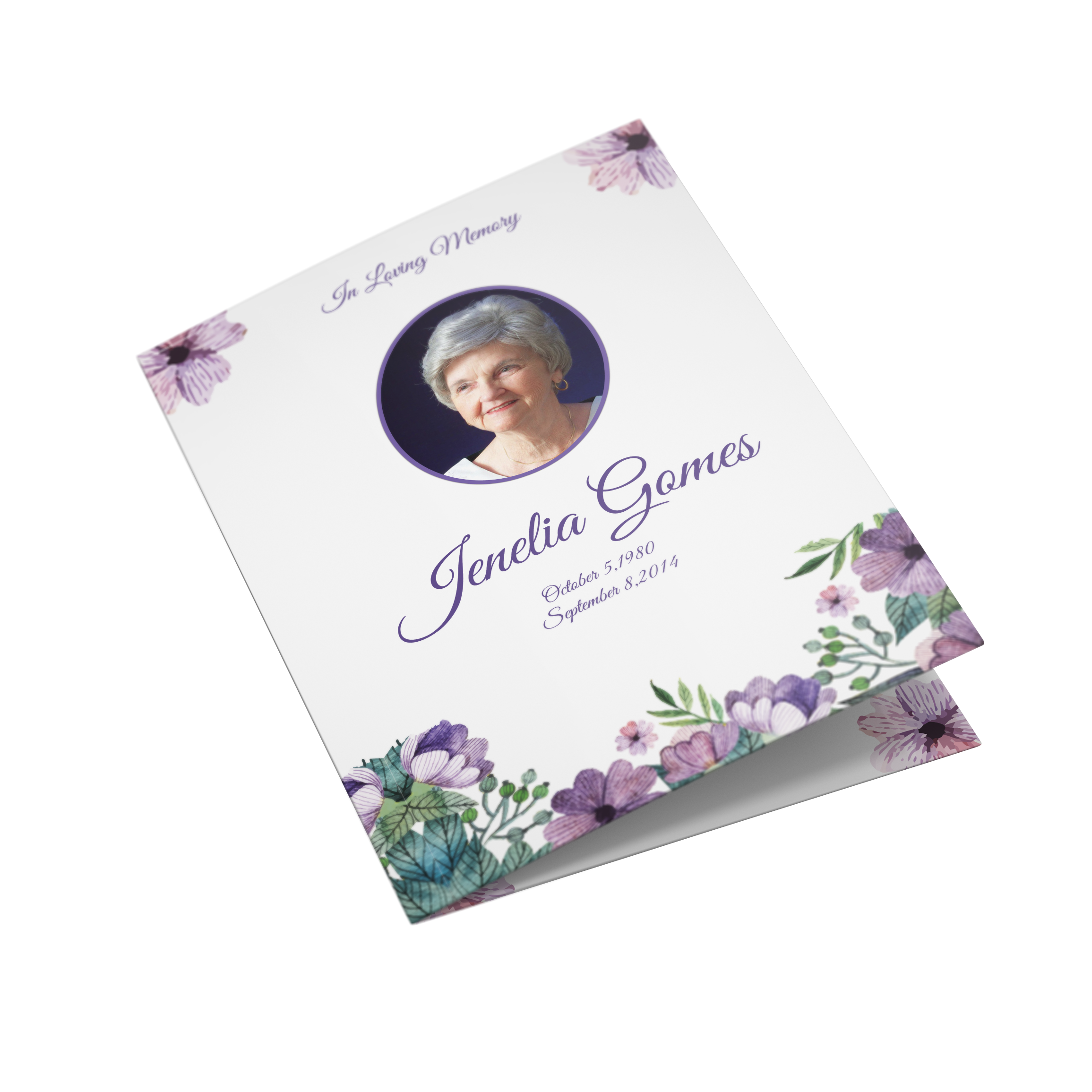 4 Page Funeral Order of Service Printing