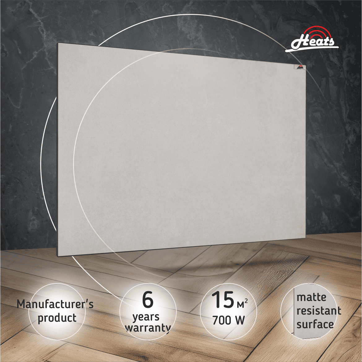 Ceramic Heater Heats 700 Loft