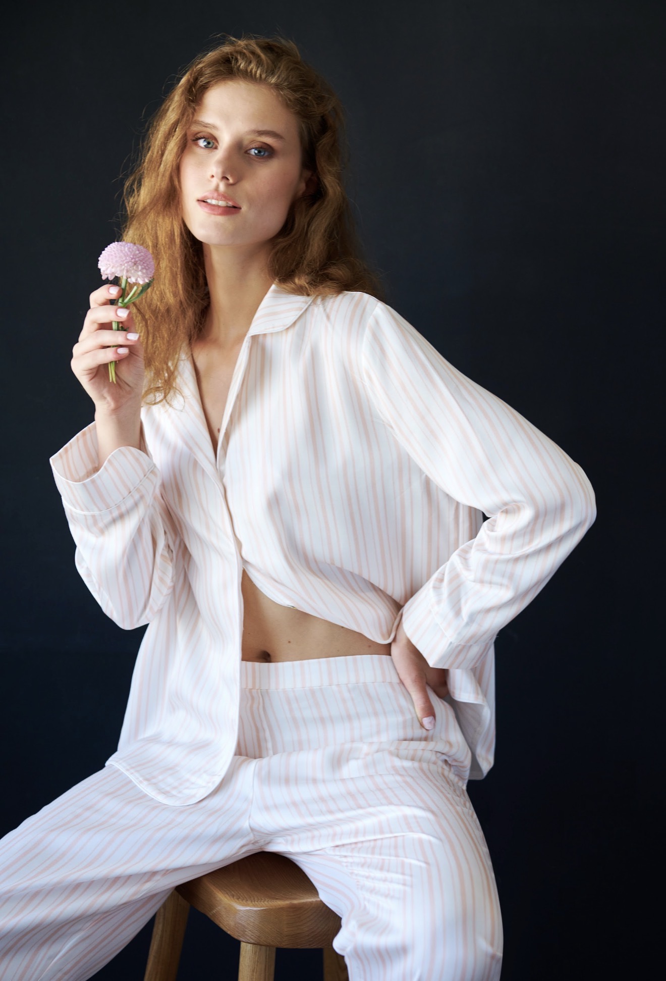 Елегантний костюм-піжама для дому із натурального тенселу Piazza P1 преміум бренду Otro