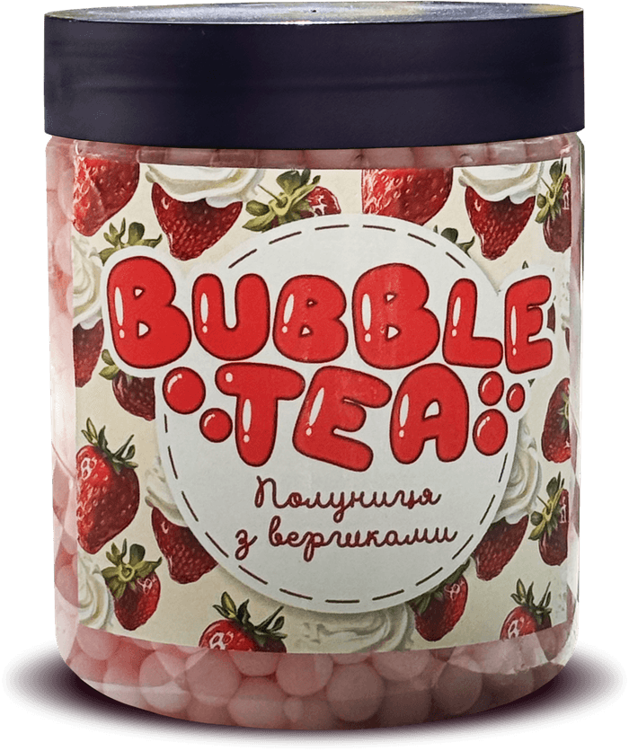 Кульки для Bubble Tea Полуниця з вершками (500г)