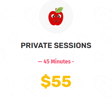 PRIVATE SESSIONS. 45 Minutes