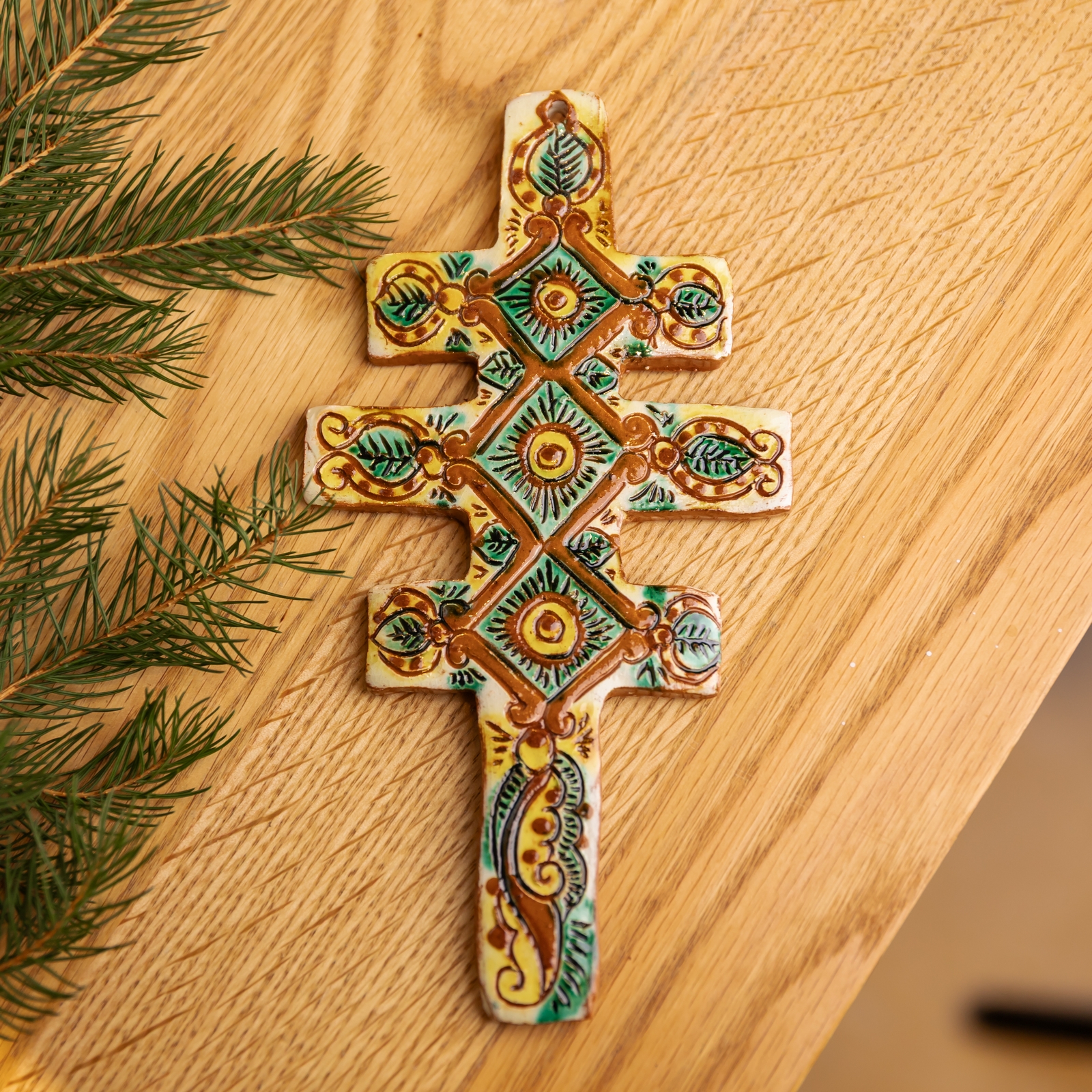 Керамічний хрест, 20*10 см