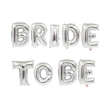 Фольговані кулі "BRIDE TO BE" срібло