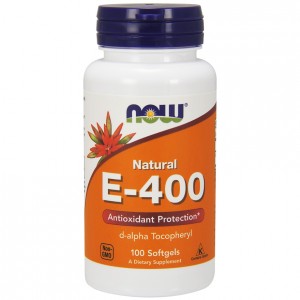 NOW Foods VIT E 400 100 софт гель