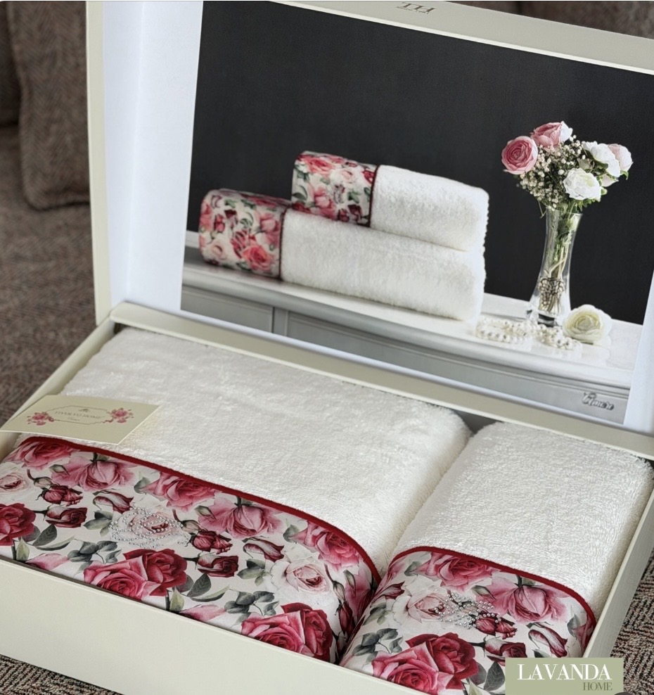Комплект із двох рушників Amore преміум бренду Tivolyo Home