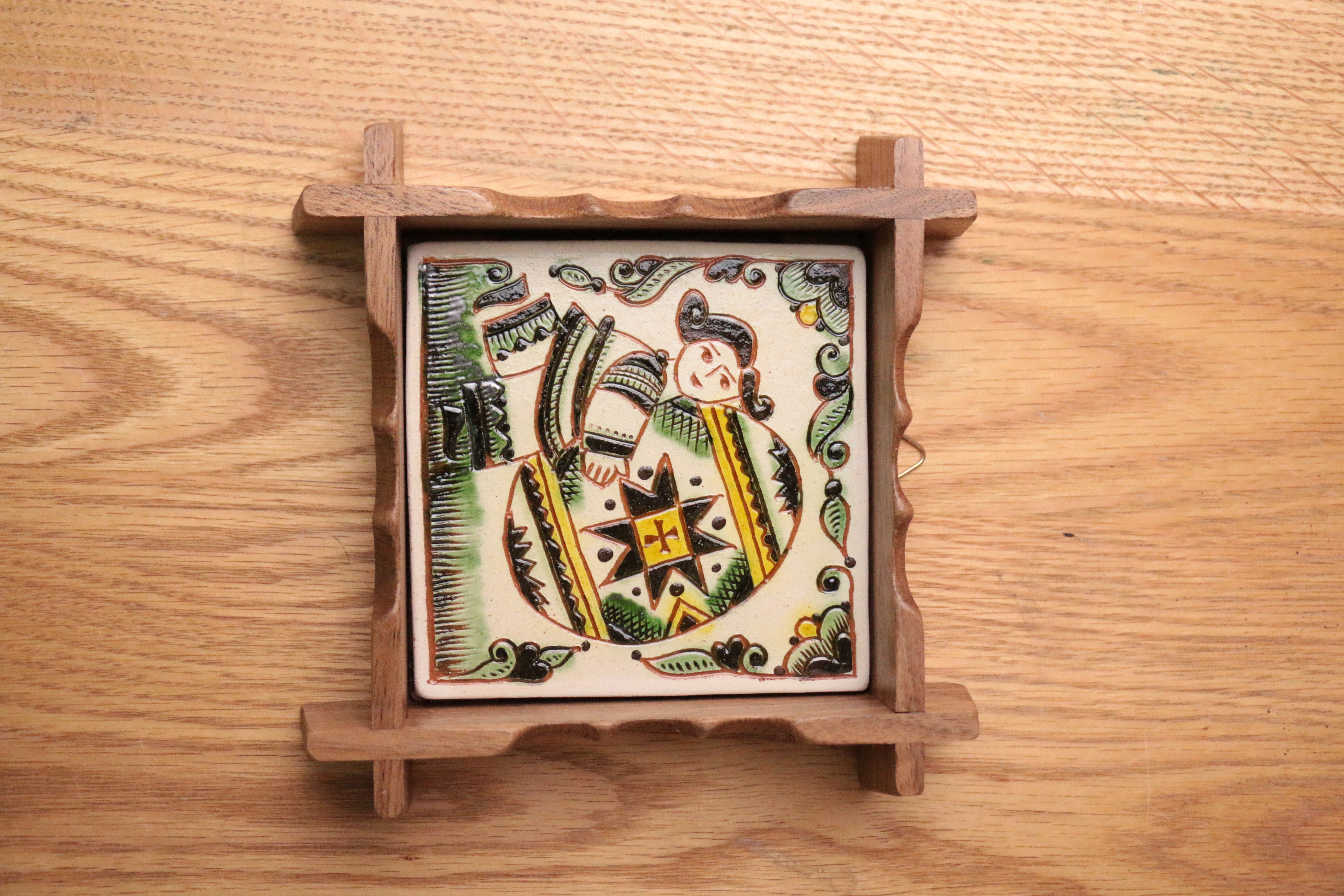 Плиточка у рамці "Чистий четвер" ,15*15 см