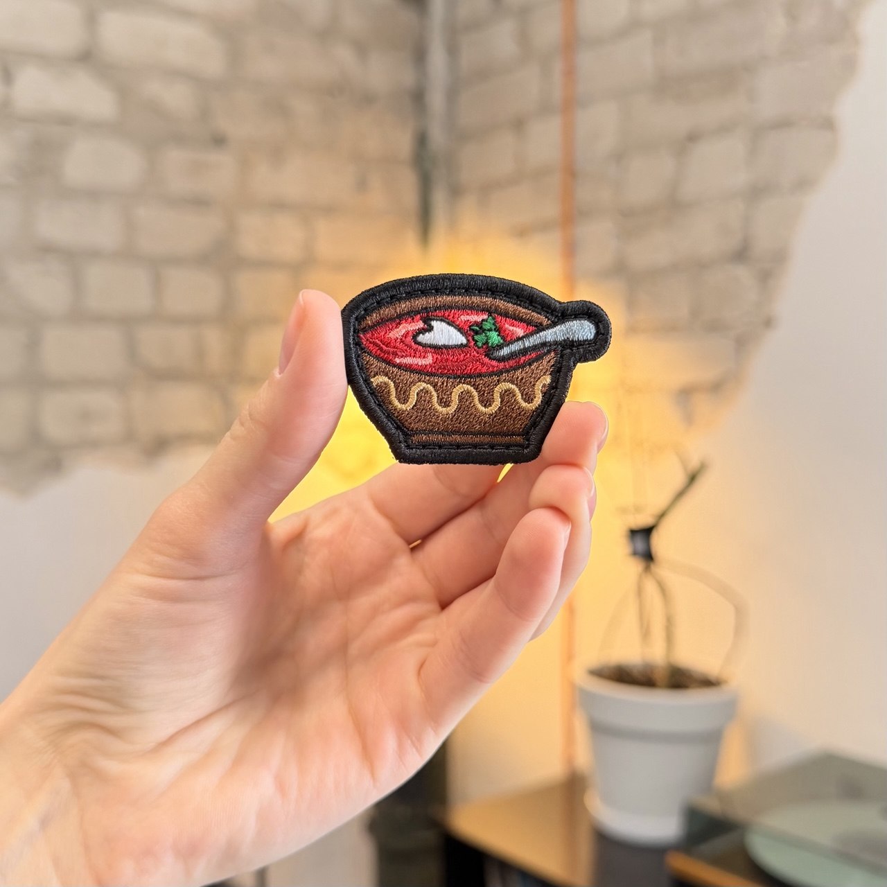 Embroidered patch "Borshch"